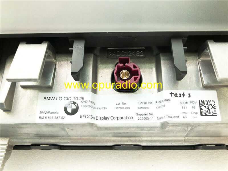 LG CID 10.25 BM681638702 Touch Display for BMW X5 F15 X5M F85 X6 F16 X6M F86 Central Information Monitor NBT EVO HU