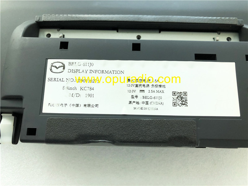 BELG-611J0 8.8 inch Display INFORMATION For 2020 Mazda Car Navigation Carplay Audio MAP Radio