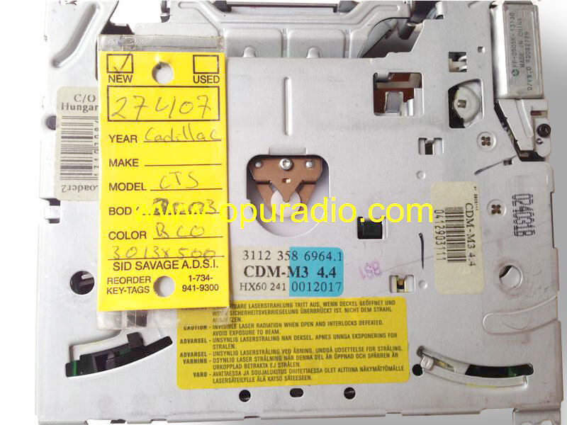 CDM-M3 4.4 CDM-M3 4.4/7 Philips single CD drive loader deck mechanism VDO for Cadillac CTS 2003 car CD radio