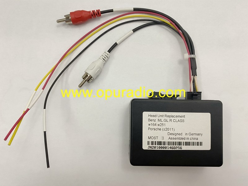 Wiring Emulator Fiber Optic Power Amplifier for Porsche Cayanne Cayman Benz ML GL R Class W164 W251 Car Head unit Boxter