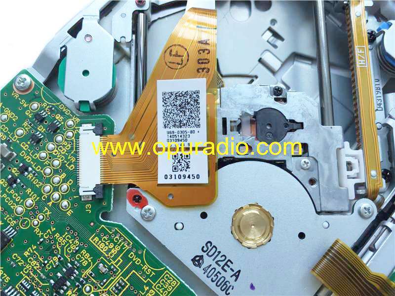 Clarion single CD DVD drive loader deck mechanism PCB number 039418520 laser 969-0305-80 for Nissan 2012 Infiniti QX56 SUV car CD Navigation GPS DVD