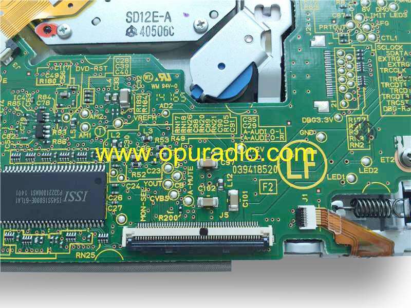 Clarion single CD DVD drive loader deck mechanism PCB number 039418520 laser 969-0305-80 for Nissan 2012 Infiniti QX56 SUV car CD Navigation GPS DVD