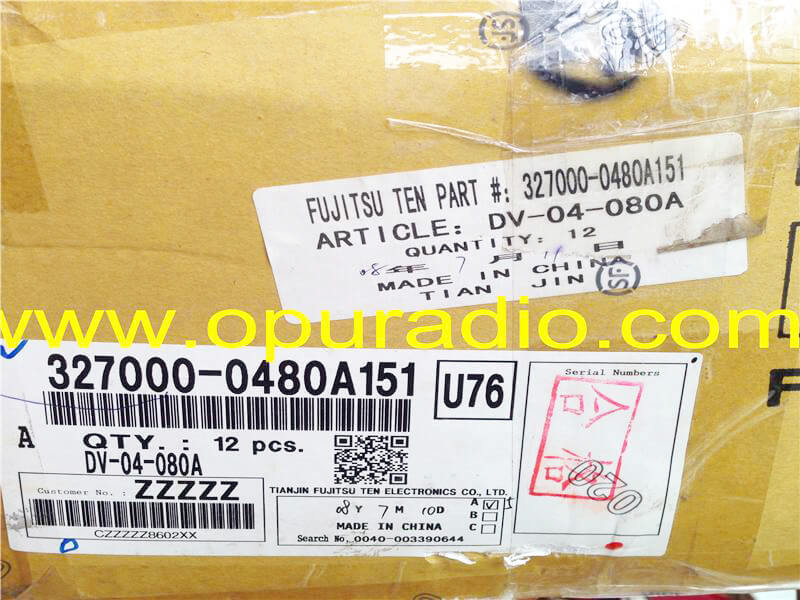 FUJITSU TEN DV-04-080A single DVD drive loader deck mechanism exact PCB for BMW E90 E91 E92 E93 3 Series 325i 328i 330i 335i M3 BMW CIC Idrive Profess