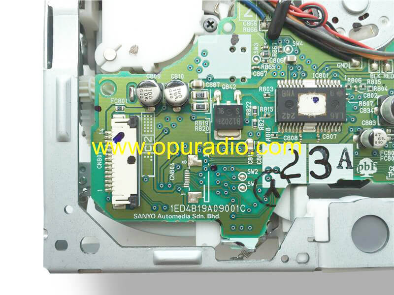 SANYO Automedia single CD drive loader deck mechanism PCB 1ED4B19A09001 for 2010-2011 Ford Fcous 2010-2012 Fusion Mercury Milan CD player