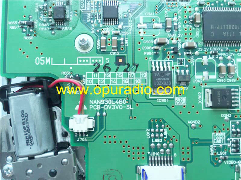Mitsubishi DVD drive Loader mechanism NAN930L460 for 2008-2013 Chrysler Town Country Dodge Grand Caravan P05064063AE CD DVD player