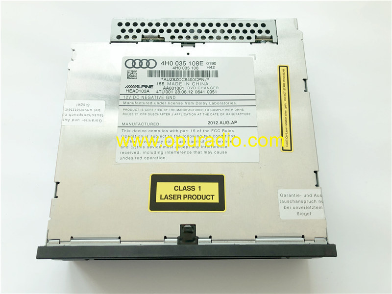 4H0035108E Alpine 6 DVD CHANGER for 2011-2014 AUDI A8 4D S8 A6 A7 Q7 4G Touareg