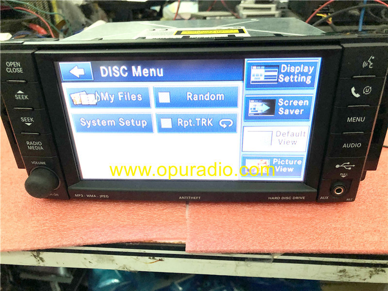 NTG4 REZ Radio P05064761 For Jeep Compass Chrysler Dodge HDD AUX Media CD DVD Audio