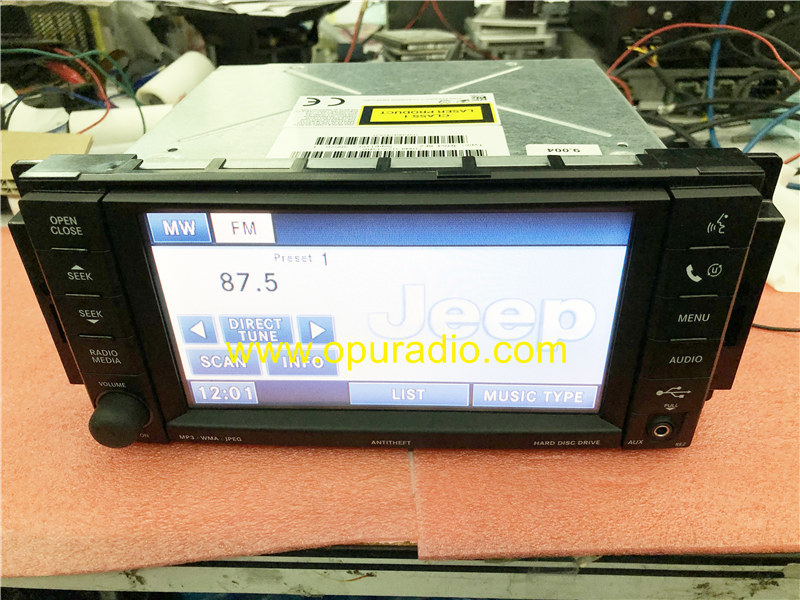 NTG4 REZ Radio P05064761 For Jeep Compass Chrysler Dodge HDD AUX Media CD DVD Audio