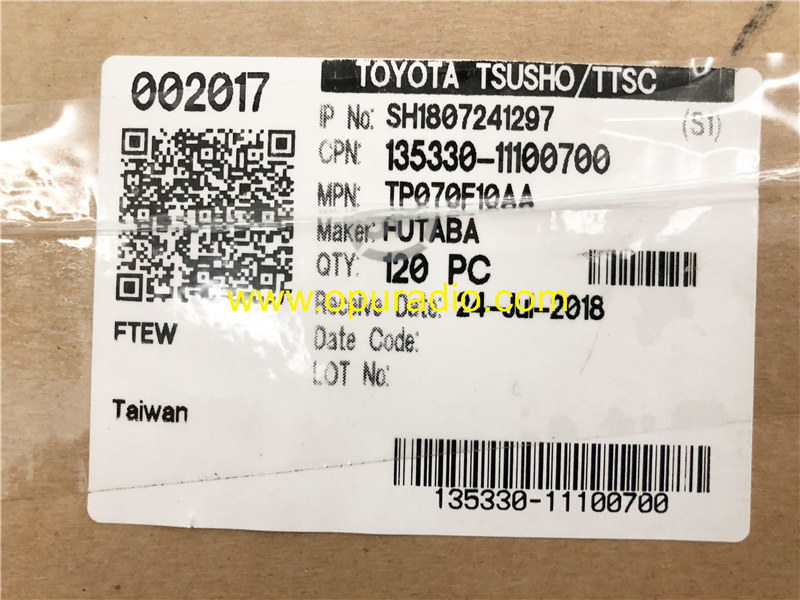TP070F10AA 7INCH Touch Screen Digitizer for 2019 2020 Toyota Car Navigation Fujitsu Radio