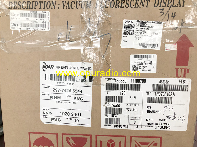 TP070F10AA 7INCH Touch Screen Digitizer for 2019 2020 Toyota Car Navigation Fujitsu Radio