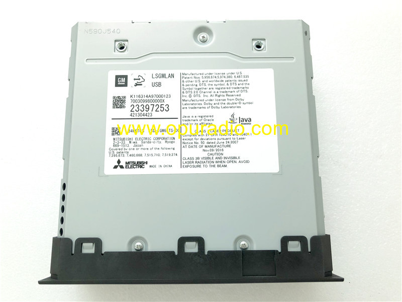 GM 23397253 BLUE RAY DVD PLAYER for 2016-2018 Cadillac XTS car navigation Audio Chevrolet GMC