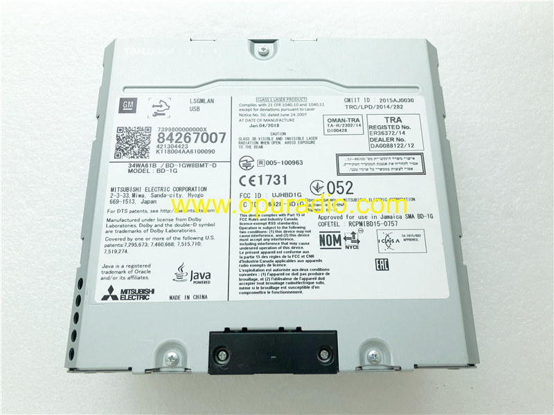 GM 84267007 DVD PLAYER for 2017-2019 Cadillac XTS Chevrolet Tahoe Suburban GMC Yukon XL rear seat entertainment Blue-ray