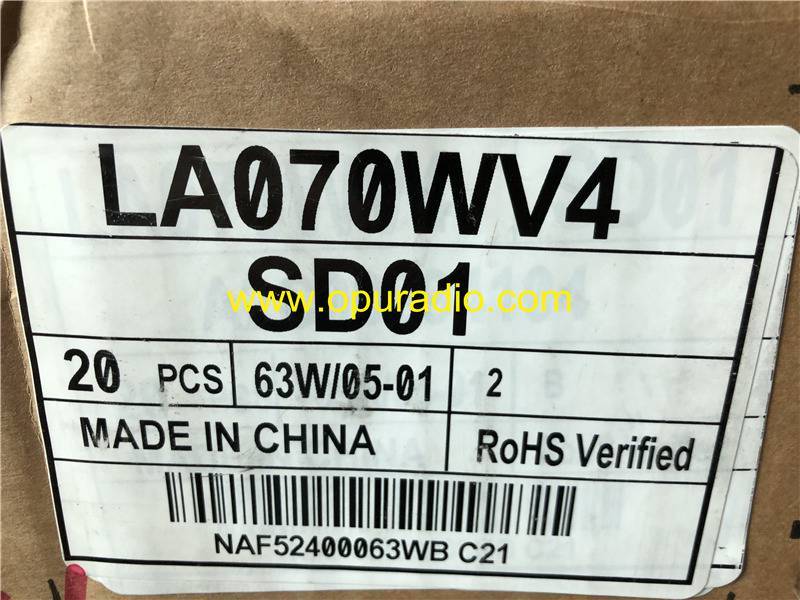 LG 7.0inch screen Lcd Display LA070WV4 (SD)(01) SD01 for Mercedes W221 Comand NTG4 NTG4.5 E-Class car GPS audio