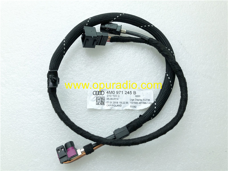 4M0 971 245B 245C LVDS Cable for 2014-2020 Audi MMI 3G up Display AU736 car Navigation Radio 3G+