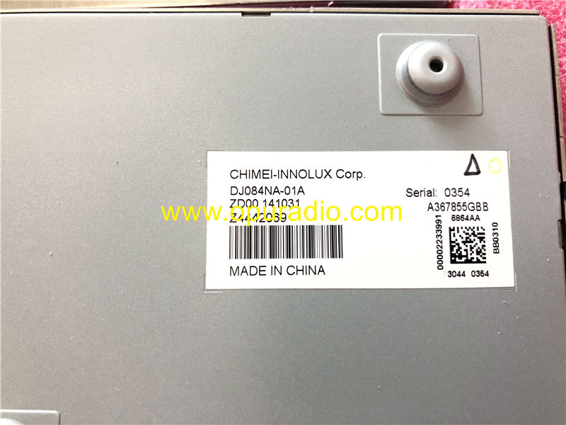 DJ084NA-01A Display Screen for HARMAN VP3 VP4 NA Uconnect 8.4 3C Jeep Grand Cherokee Dodge Ram