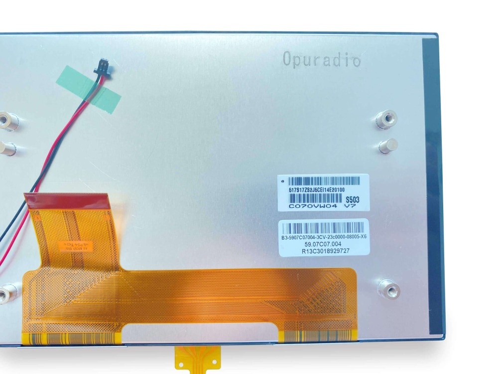 Opuradio 7.0Inch LCD display C070VW04 V1 V6 with touch screen digitizer for Chevrolet Audi car Audio
