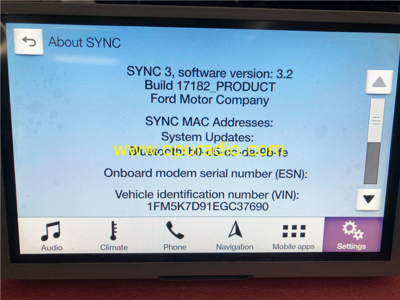 SYNC 3 APIM Module 64GB for Ford Mustang Lincoln Europe Version Apple Carplay Navigation F7