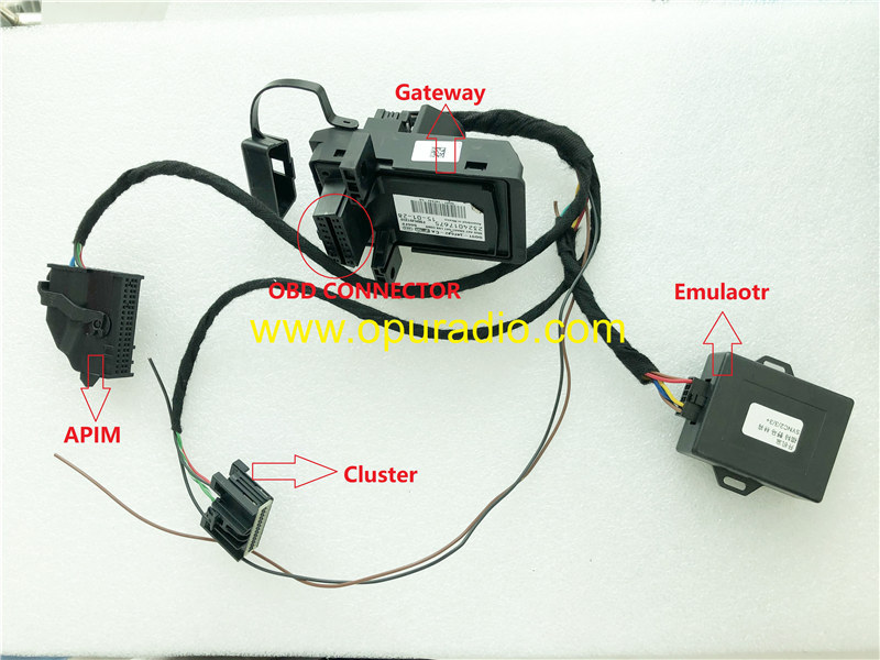SYNC3 Ford Fusion Lincoln Mustang Speedometer Cluster Dash Instrument tester with gateway OBD connector
