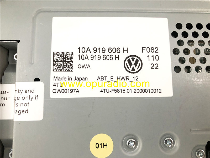 10A919606H Display Touch Screen 4TU for 2021 VW Electromobile ID4 Volkswagen ID.4 SUV Car ID.6 Electrocar Navigation