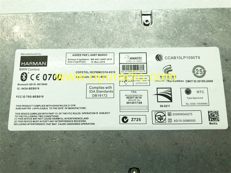 HARMAN Media BN200 TCU Bluetooth Module Combox for 2009-2013 BMW E90 E92 E93 E60 E84  Mini Cooper