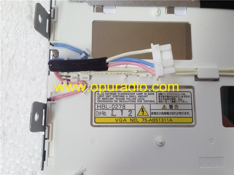 Toshiba Matsushita Display LTA070B511F LTA070B510F LCD monitor screen without touch for Toyota Lexus IS250 IS350 GS DENSO car navigation GPS