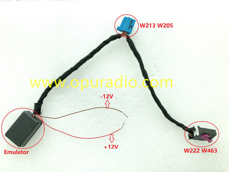 Emulator with connector for Mercedes W205 W213 W222 W218 W463 Cluster Dash Speedometer Instrument