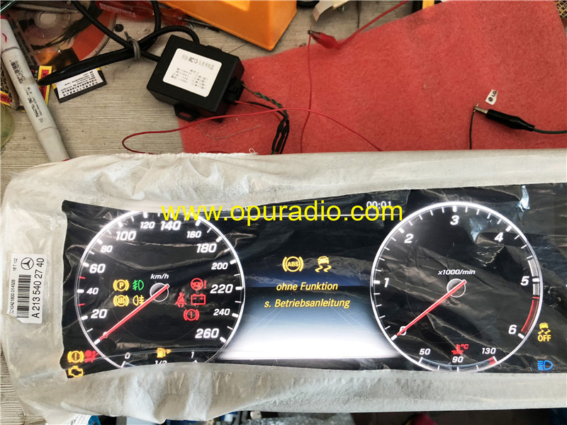 Emulator with connector for Mercedes W205 W213 W222 W218 W463 Cluster Dash Speedometer Instrument