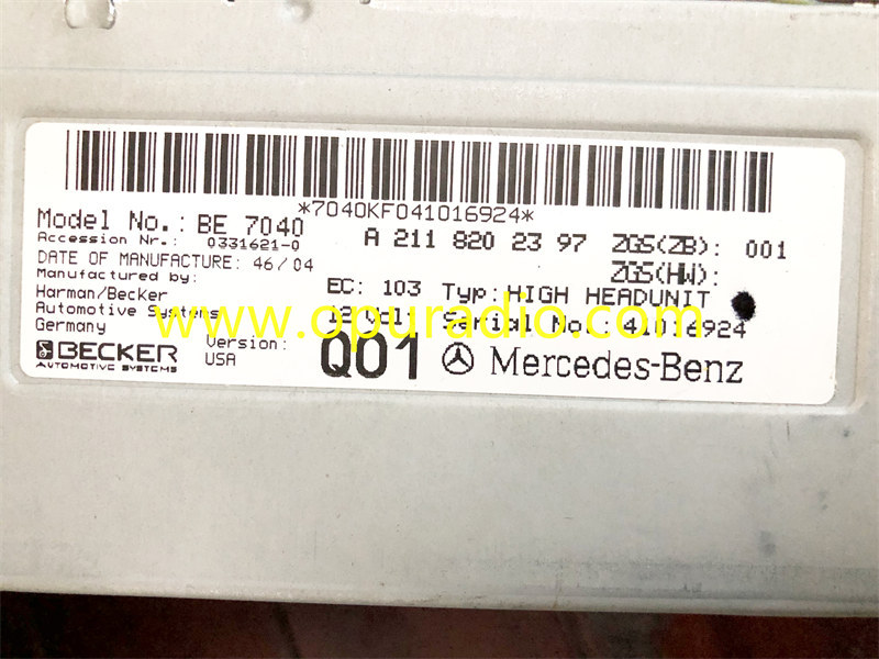 CDM-M6 4.5/5 for 2003-2008 Mercedes W211 E500 E350 AMG W219 CLS CD navigation