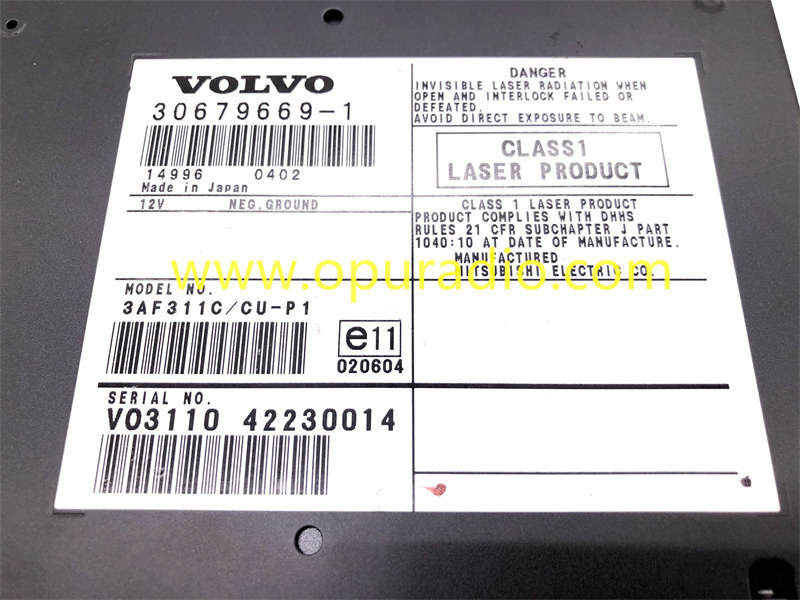 VOLVO 30679866 3AF311C for 2004-2006 Volvo S40 MK2 Navigation box MAP V50 ASTON MARTIN
