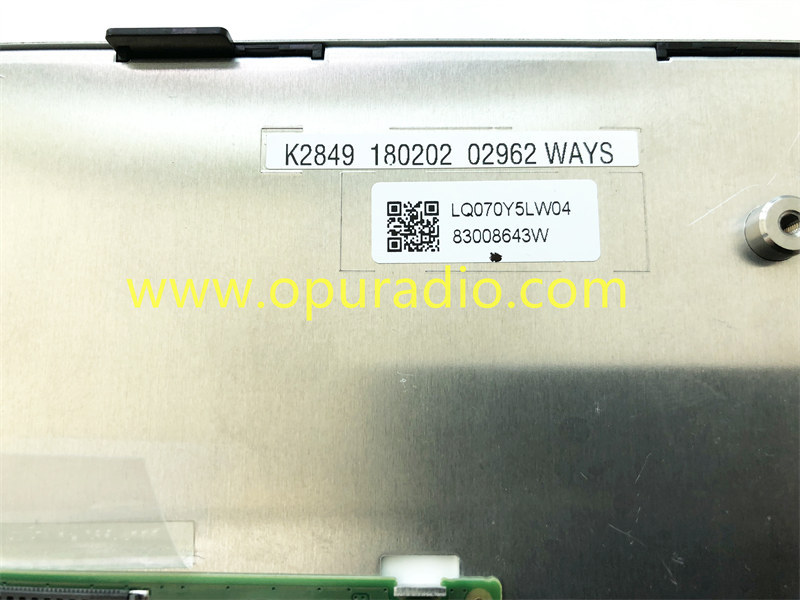 LQ070Y5LW04 LCD DISPLAY FOR 2017-2019 TOYOTA Camry RAV4 Car Navigation Pioneer Radio