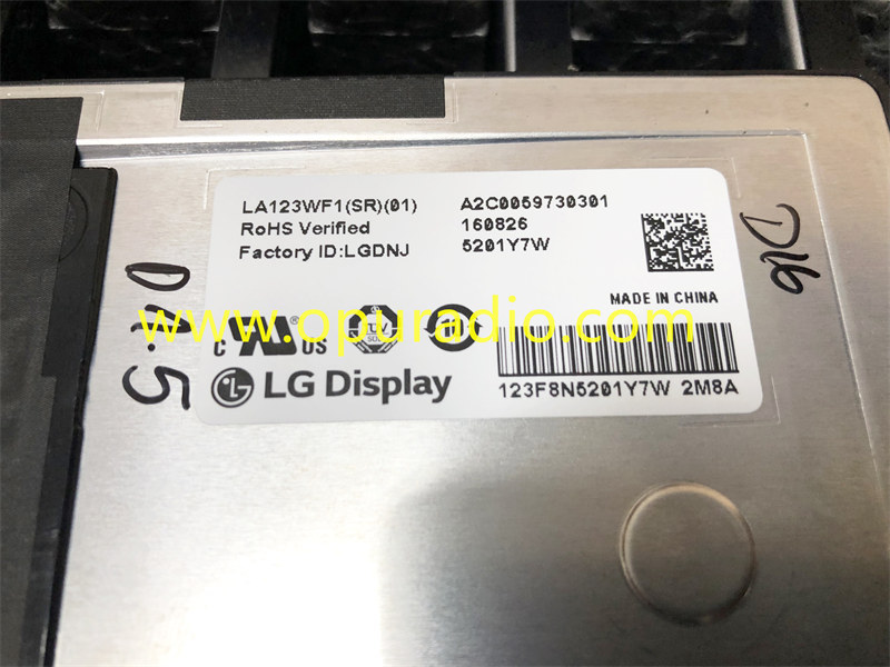 LG Display LA123WF1 SR01 for 2018 Mercedes W222 W205 Cluster instrument W213 car Dash Speedometer BOSCH