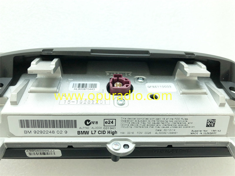 BM 9292248 L7 CID High for 2013-2015 BMW 3 series F30 F31 F34 Central information Display Monitor 4er NBT Nav