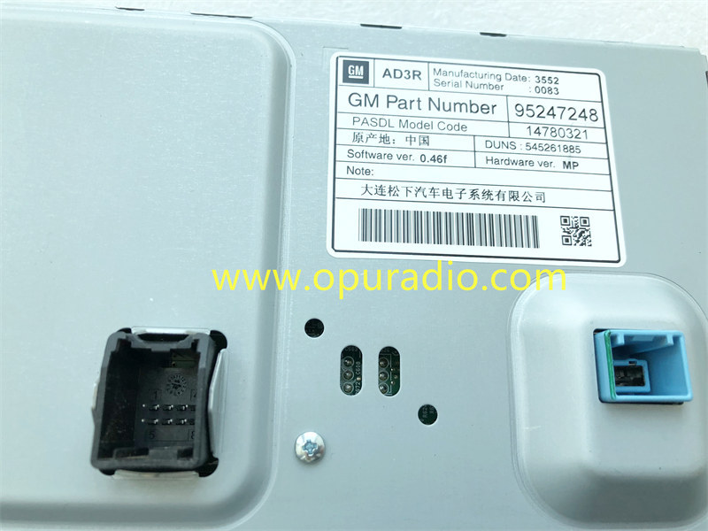 GM 95247248 Display for 2013-2016 BUICK ENCORE 7inch Monitor VAUXHALL Opel Mokka Navi650 Astra J Insignia