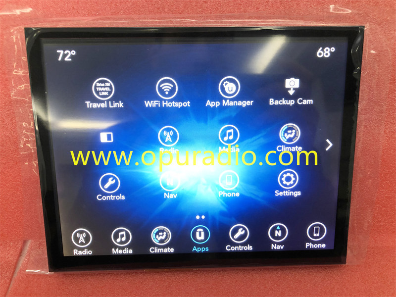 Only Touch Digitizer for 2017-2019 Dodge Charger Challenger VP4R Jeep Grand Cherokee RAM Chrysler Uconnect 4C UAQ