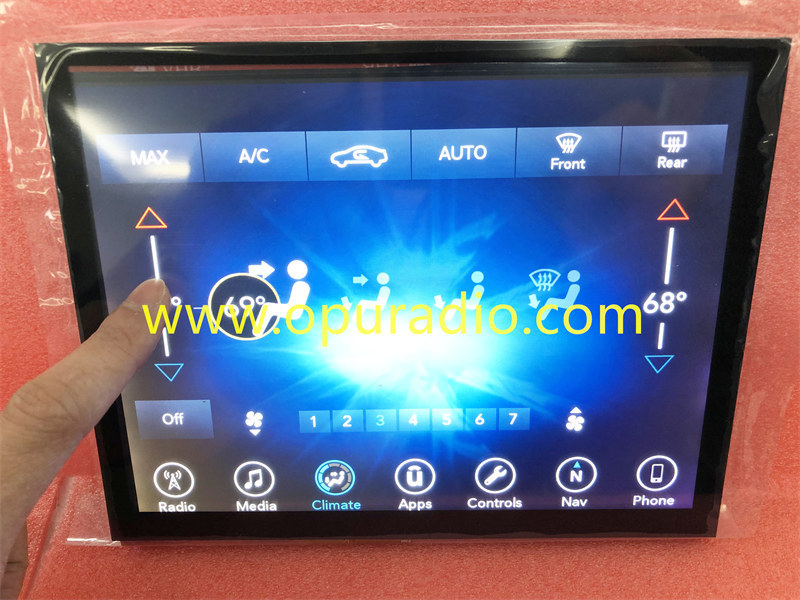 Only Touch Digitizer for 2017-2019 Dodge Charger Challenger VP4R Jeep Grand Cherokee RAM Chrysler Uconnect 4C UAQ