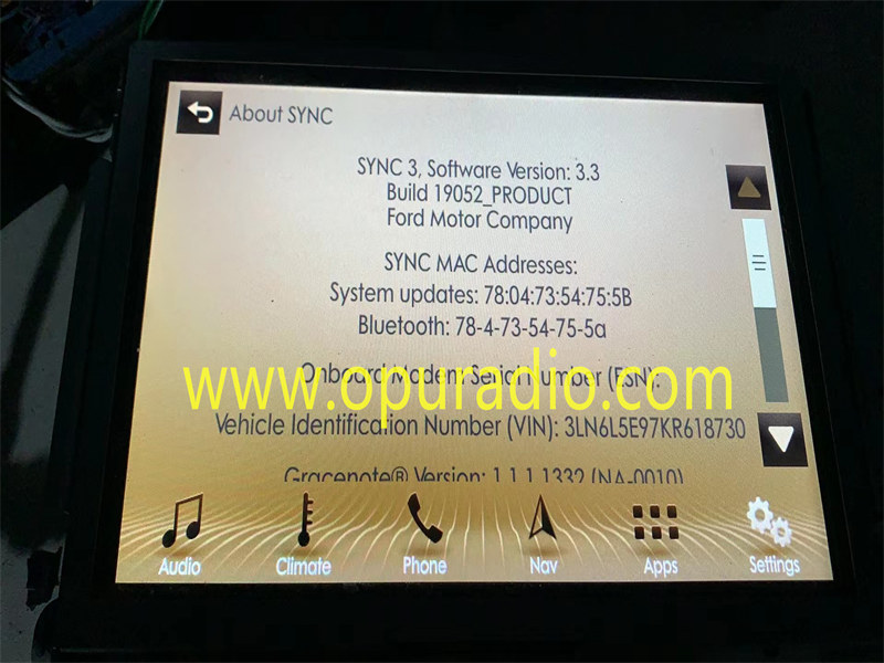 SYNC 3 APIM Module 32GB New Style one USB for Ford Lincoln Mustang Car Navigation Carplay