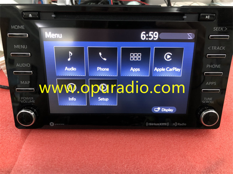 FUJITSU TEN RADIO RECEIVER TOUCH DISPLAY 2019 2020 TOYOTA SIENNA 86140-08170 Carplay
