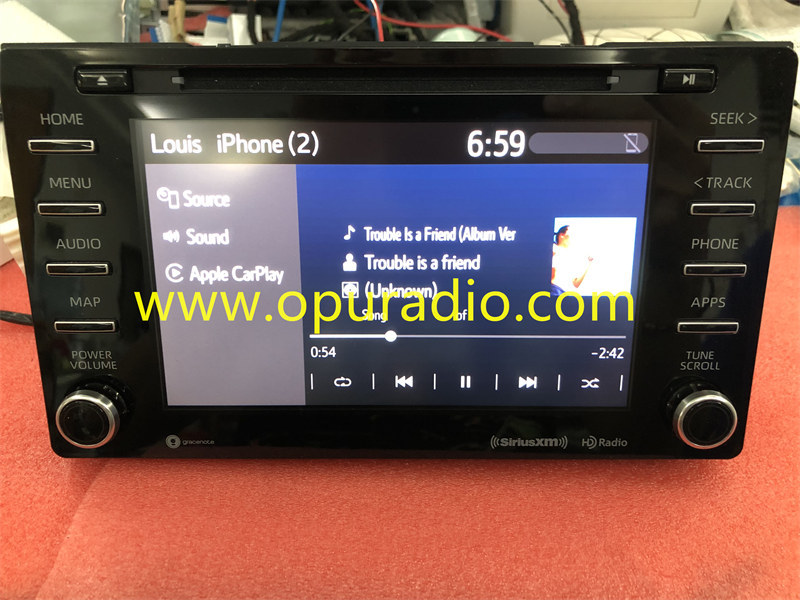 FUJITSU TEN RADIO RECEIVER TOUCH DISPLAY 2019 2020 TOYOTA SIENNA 86140-08170 Carplay