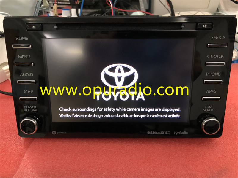 FUJITSU TEN RADIO RECEIVER TOUCH DISPLAY 2019 2020 TOYOTA SIENNA 86140-08170 Carplay