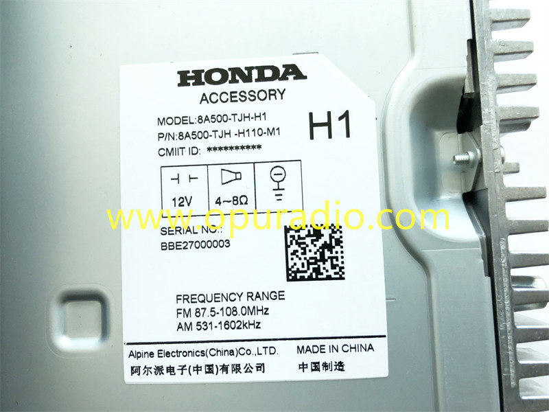 Alpine 8A500-TJH-H1 Radio for 2022 HONDA CRIDER Car navigation Carplay