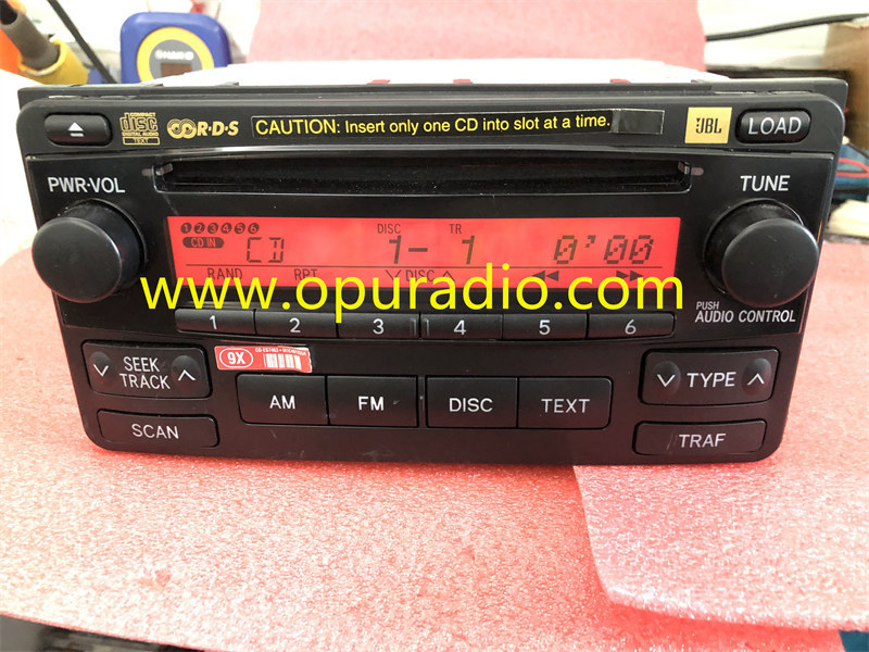 86120-02420 CD Player 2004-2008 TOYOTA Matrix 6 Disc Changer Stereo JBL Radio