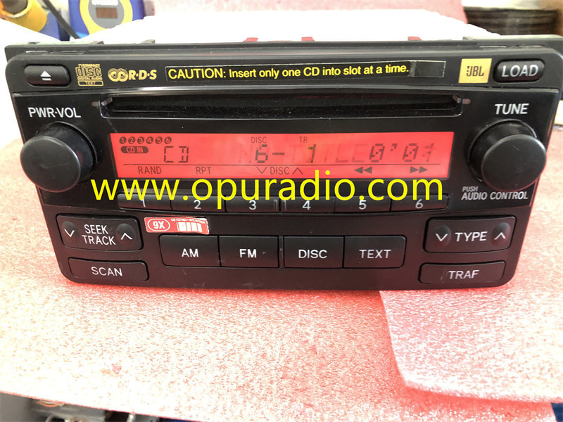 86120-02420 CD Player 2004-2008 TOYOTA Matrix 6 Disc Changer Stereo JBL Radio