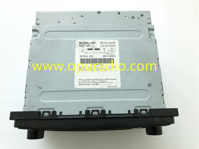 86120-02420 CD Player 2004-2008 TOYOTA Matrix 6 Disc Changer Stereo JBL Radio