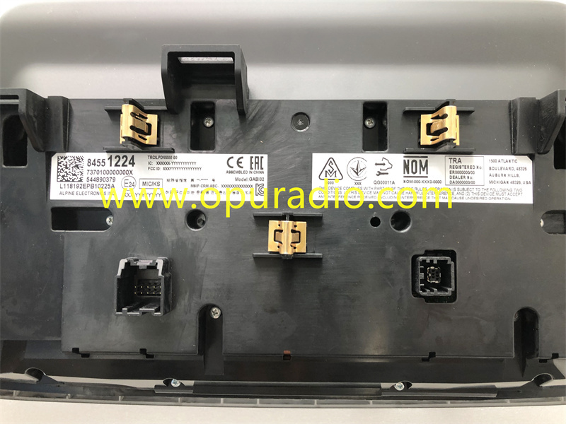 84551224 84868015 ALPINE GAB102 2020 2021 CADILLAC CT5 INFOMATION SCREEN Monitor
