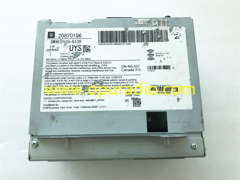 GM 20870156 for 2010-2011 Chevrolet Buick Lacrosse GMC Cadillac SRX UYS Radio HDD XM NAVI