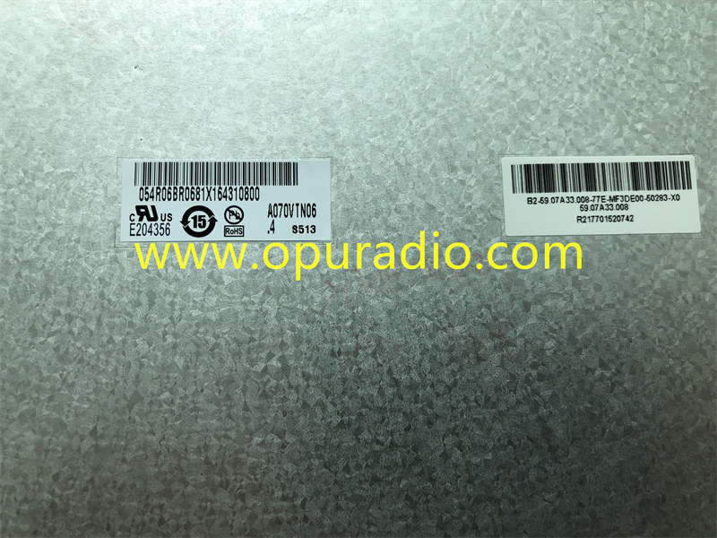 Display A070VTN06 with touch Screen for Renault Fiat Car Navigation Audio