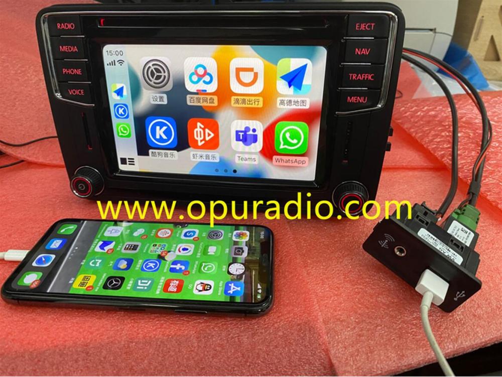 USB HU CABLE FOR 5C0035680 5C0035684 VW Caddy Passat Jetta Tiguan Beetle Apple Carplay
