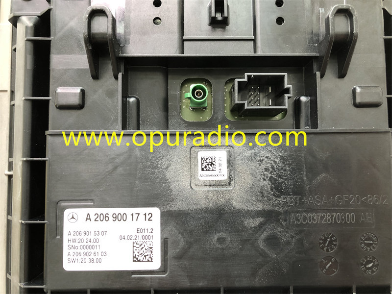 A2069001712 Center Display Touch Screen for 2022 2023 Mercedes W206 C Class C300 Car Navigation Carplay
