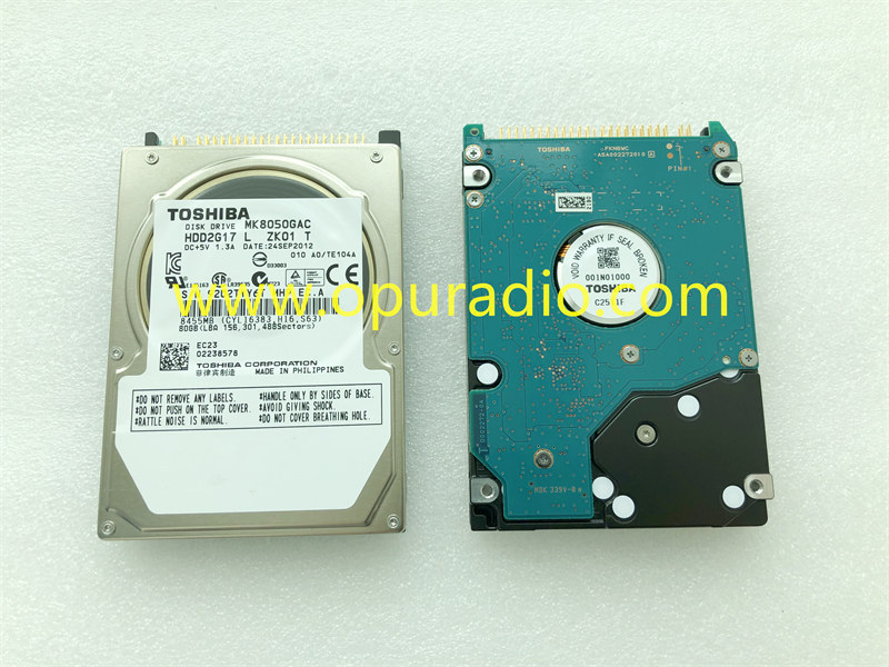 Toshiba MK8050GAC 80GB HDD for BMW CIC Navigation 3 5 series 328i 525i X1 X3 X5