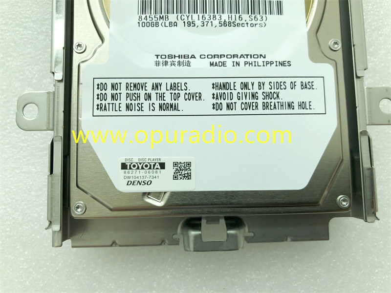 TOSHIBA MK1060GSC100GB FOR 2012-2014 TOYOTA DENSO Car NAVIGATION LEXUS